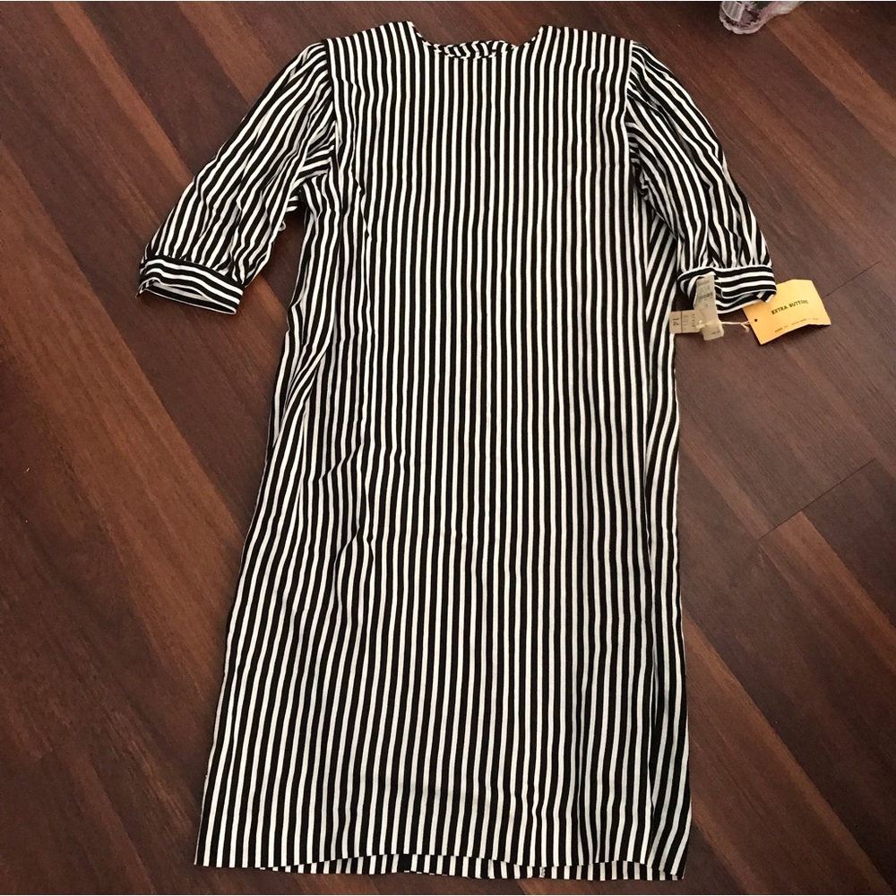 Neiman Marcus - Stanley Sherman for NM Full Button Stripe Vintage Dress NWT